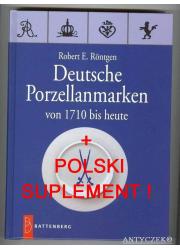 Znaki na porcelanie niemieckiej od 1710 do dzisiaj Roentgen